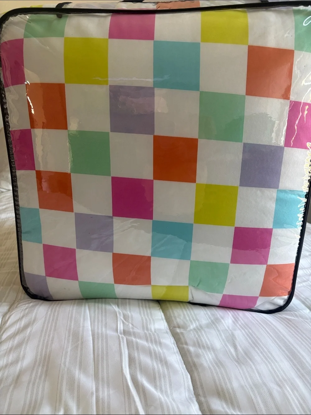Darsee & David's Full/Queen Multicolor Check Comforter Set